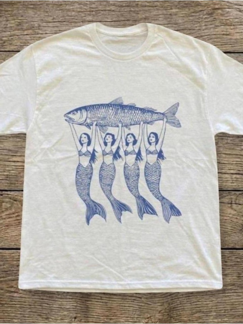Blue Mermaid Fish T-shirt